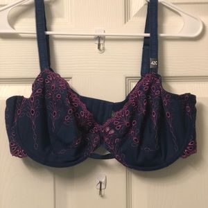 New Navy blue underwire bra